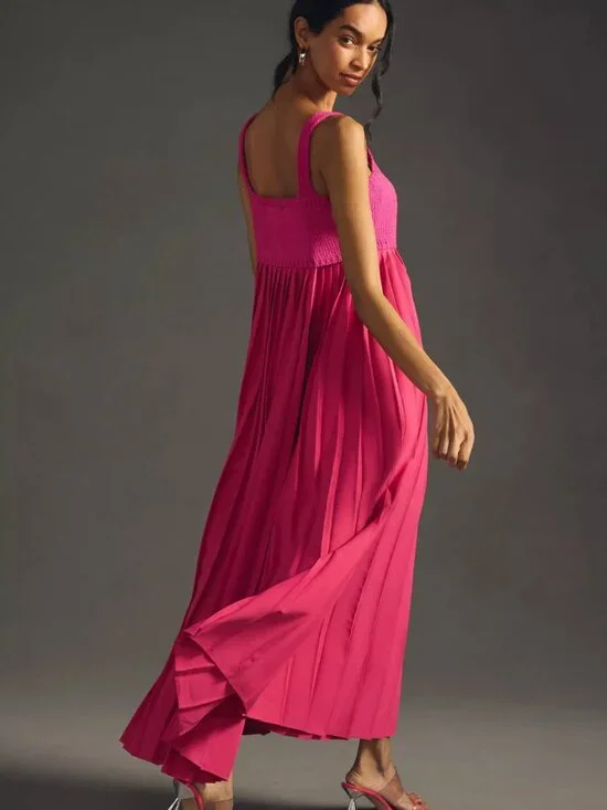 Mare Mare NWT | Pleated Maxi Dress - Picture 2 of 9